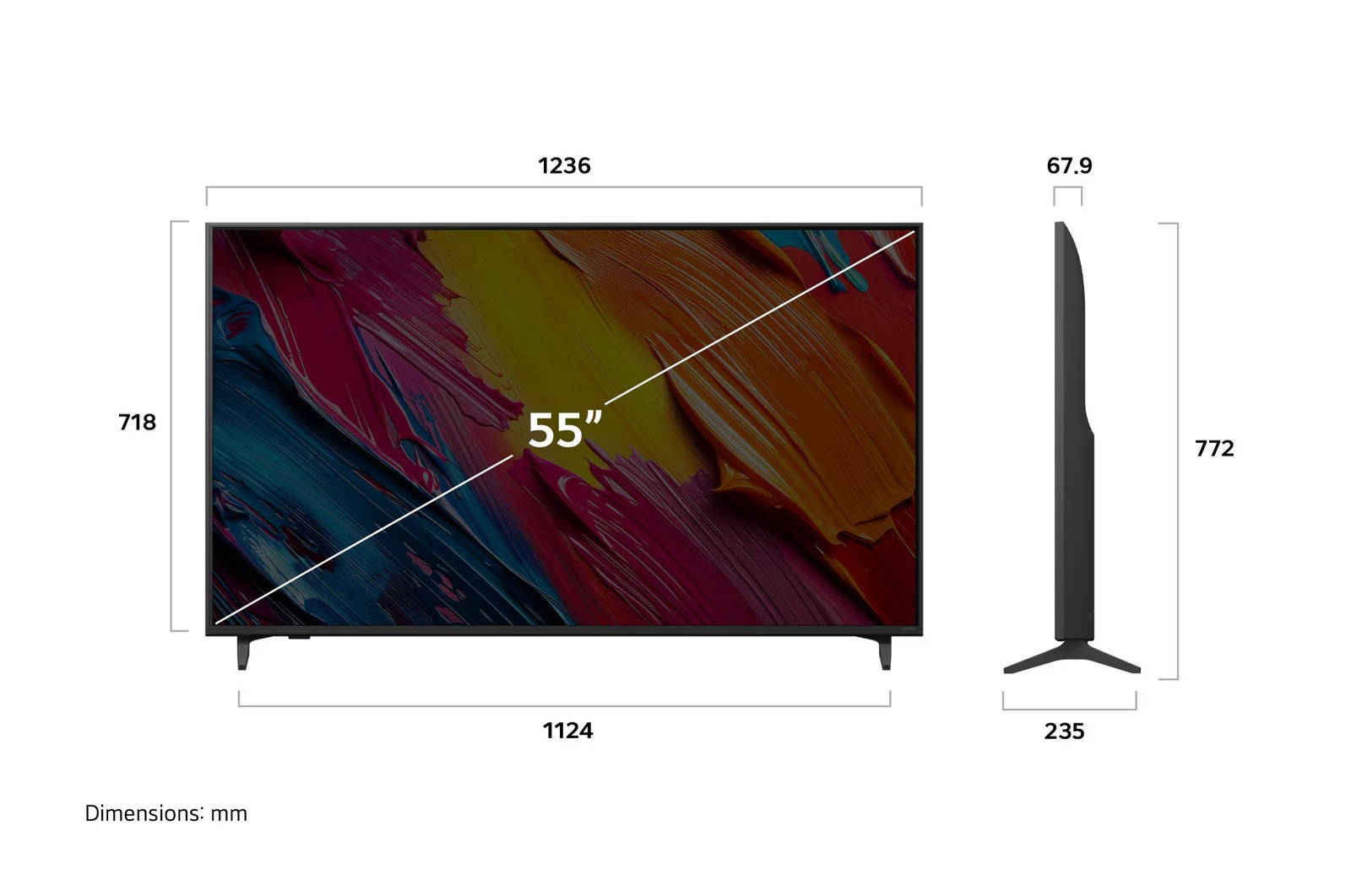 Tivi LG 4K 55 inch 55QNED70ASA